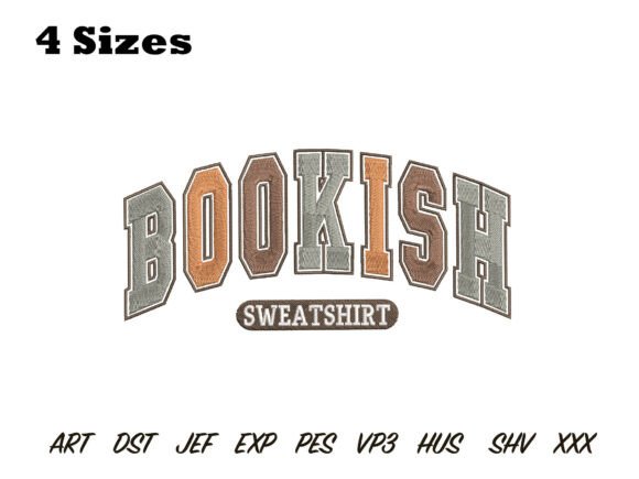 Bookish Sweatshirt Embroidery