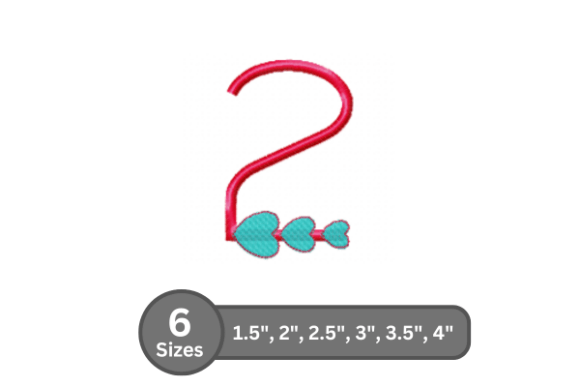 Candy Heart Number -2 Embroidery Design Review