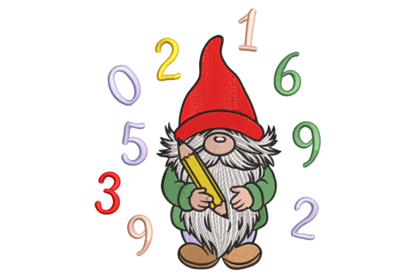 Cute Gnome with Pencil