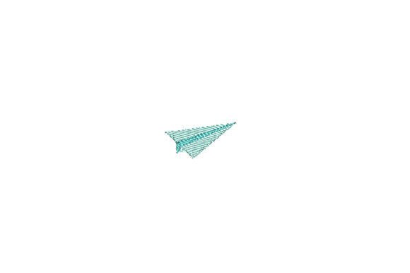Paper Airplane Mini Embroidery