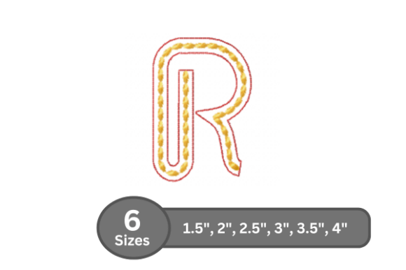 Rope Twist Alphabet - R: A Practical Embroidery Review