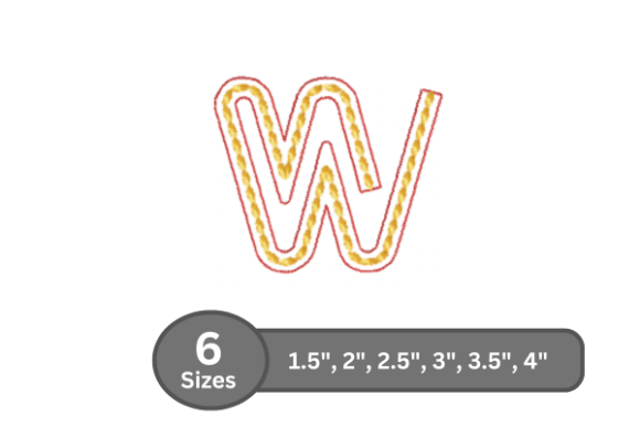 Rope Twist Alphabet - W for Etsy Sellers