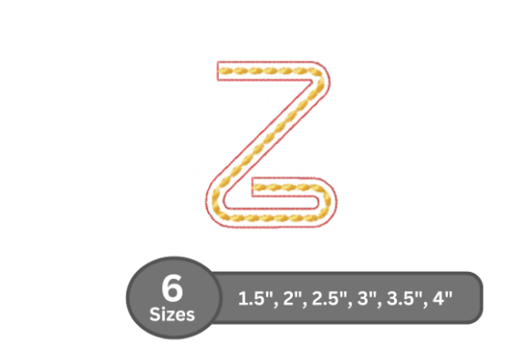 Rope Twist Alphabet - Z for Etsy Sellers